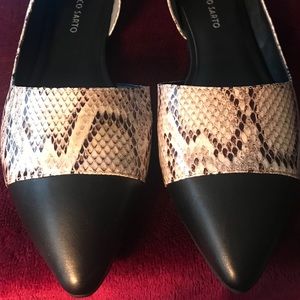 Franco Sarto Aubin, Black and White Flats